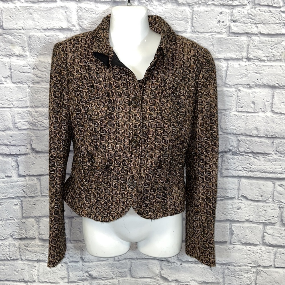 Carlisle Tan with Black Blazer with Pockets | Color: Black/Tan | Size: 2